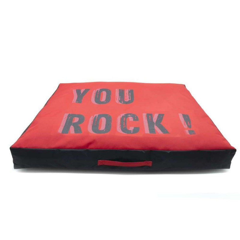 Matelas Rock imperméable déhoussable rouge L120cm