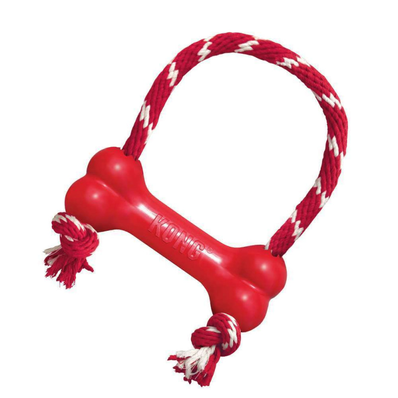 Jouet pour chien goodie bone avec corde M