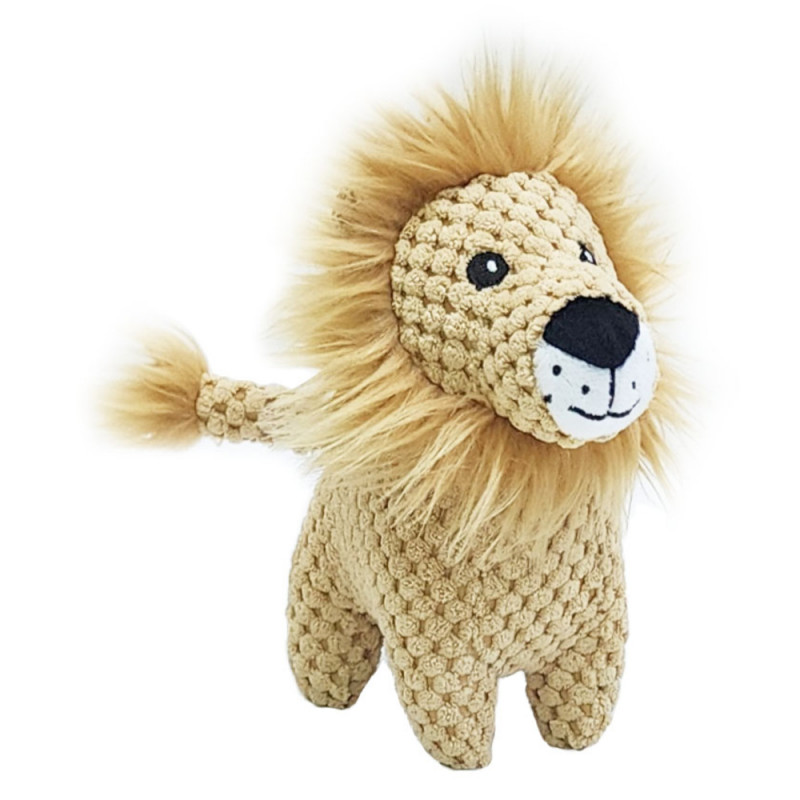 Jouet sonore pour chien : peluche lion - H. 17cm