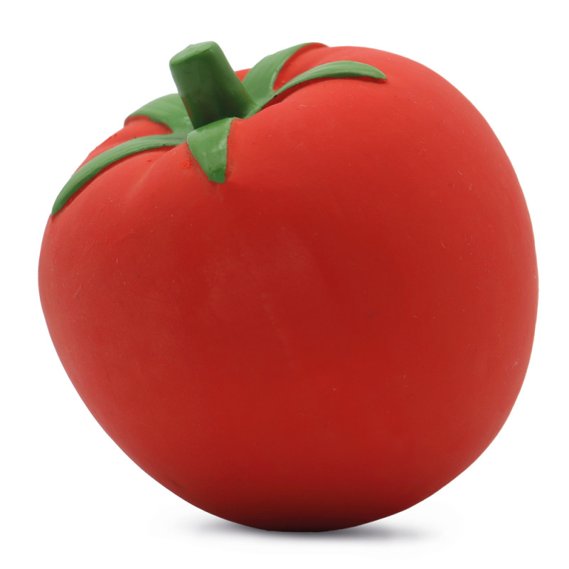 Jouet pour chien : tomate en latex - L. 8cm