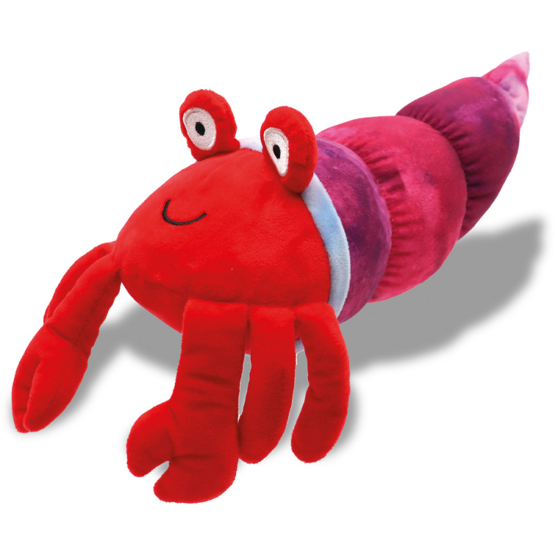 Jouet couineur pour chien : crabe Hermit - L. 25cm
