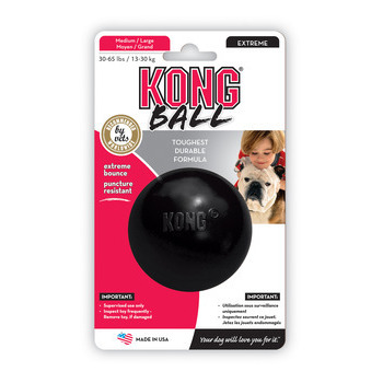 Jouet chien : Kong, Ball Extreme, M/L, Noir