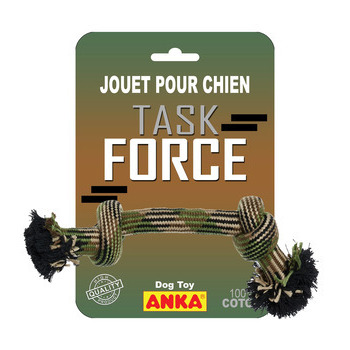 Corde 2 nuds Task force pour chien : medium L33 c