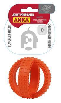 Ball Rubber Dental Cross, pour chien: taille S (10