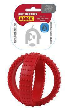 Ball Rubber Dental Cross, pour chien: taille L (18