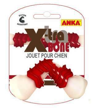 Jouet chien os nylon + caoutchouc winding T.S
