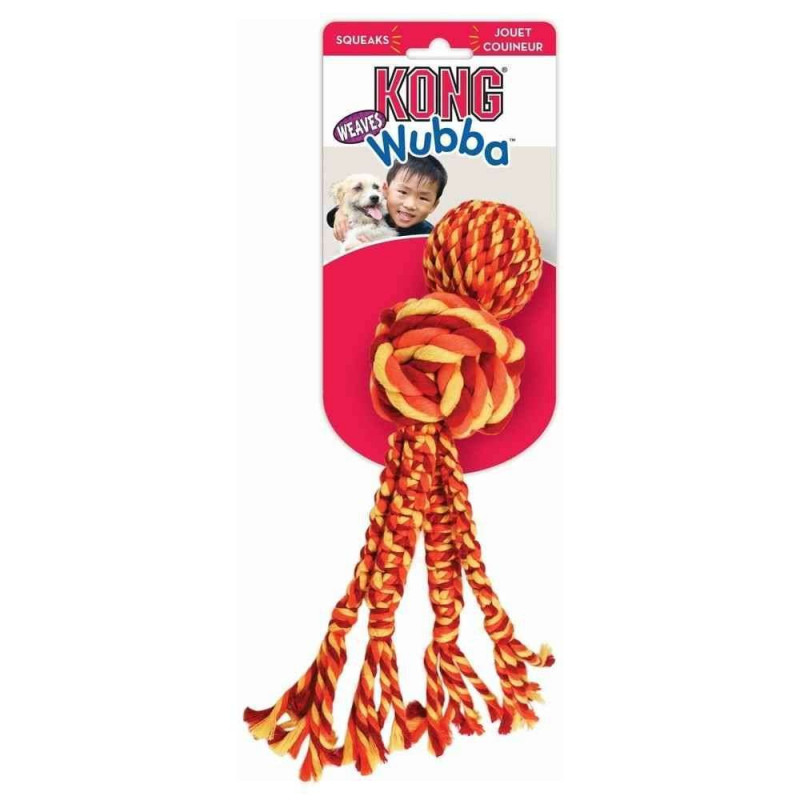 Jouet pour chien Wubba Weaves avec corde