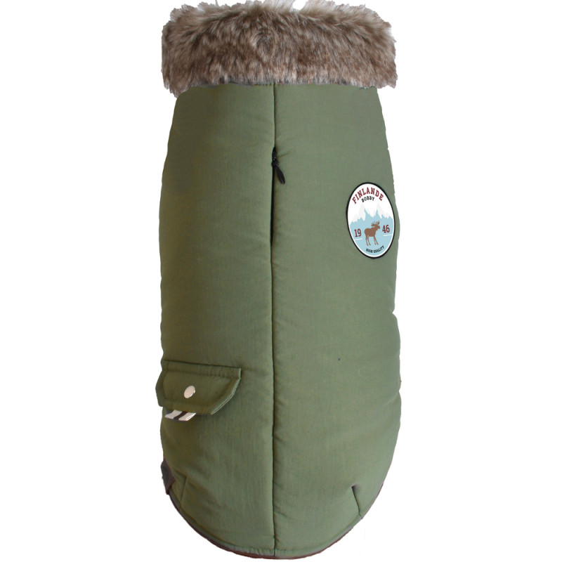 Manteau pour chien, Finlande vert de gris 38 M