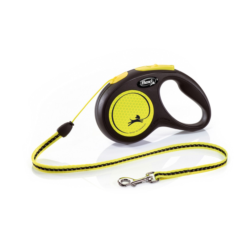 Laisse rétractable Flexi New Neon, avec sangle pou
