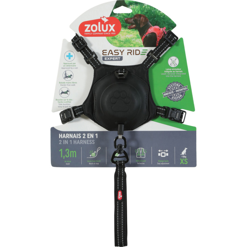 Harnais Easyride pour chien, coloris noir - taille