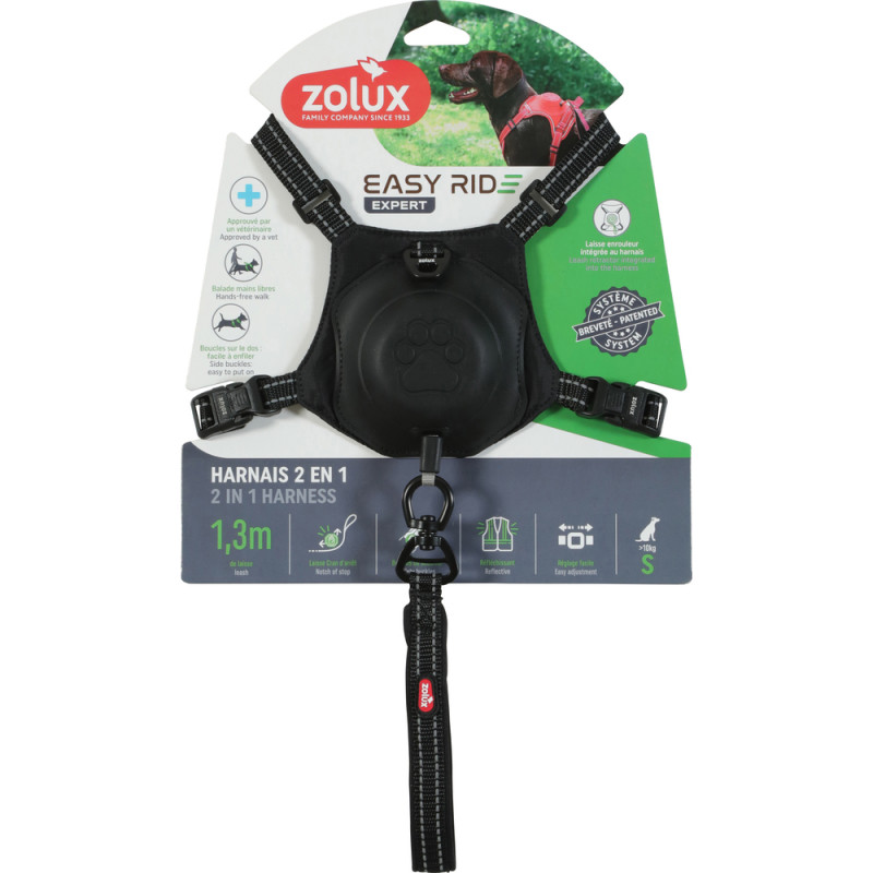 Harnais Easyride pour chien, coloris noir - taille