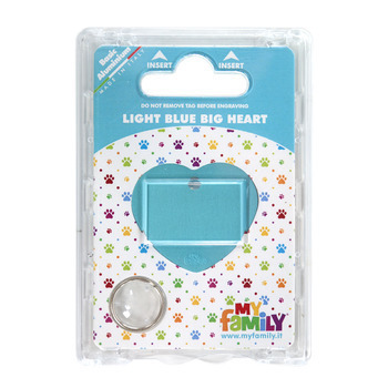 Médaille MyFamily Basic, en aluminium - Grand cur