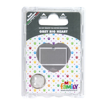 Médaille MyFamily Basic, en aluminium - Grand cur