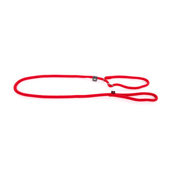 Laisse collier semi étrangleur, en nylon: rond rou