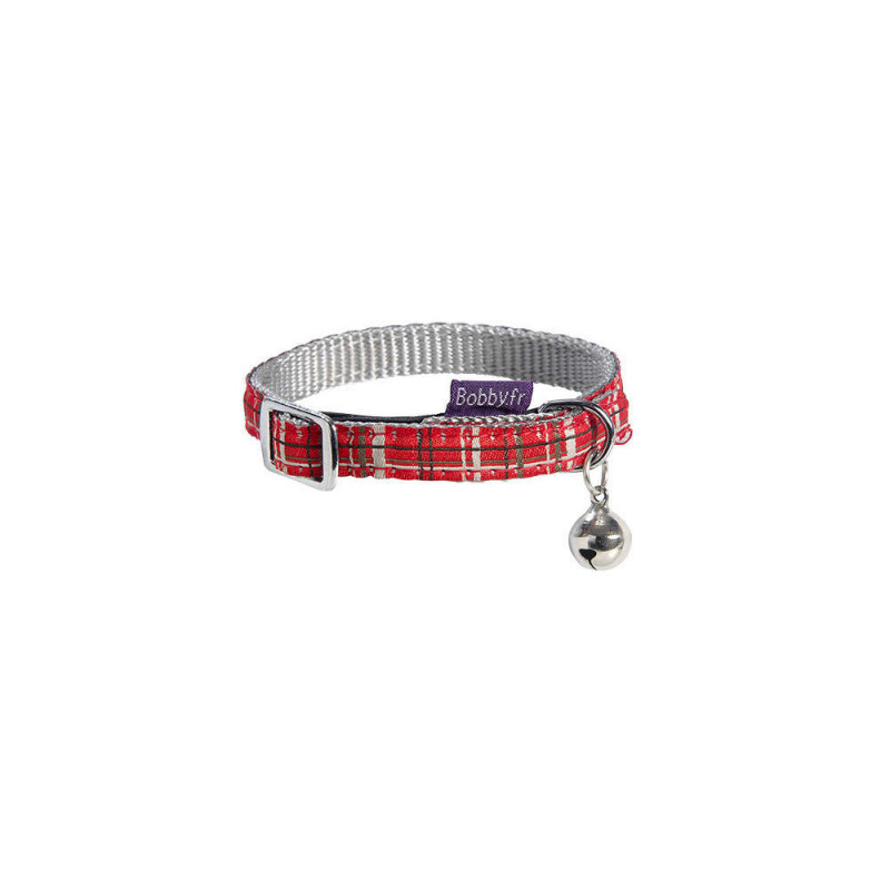 Collier Kilt pour chat de couleur rouge et de tail
