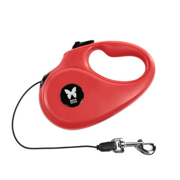 Laisse retractable avec cordon Instinct S Rouge 5M