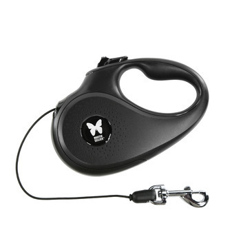 Laisse retractable avec cordon Instinct S Noir 5M