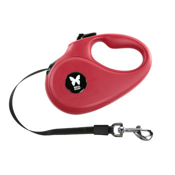 Laisse retractable + sangle  XS rouge 3M