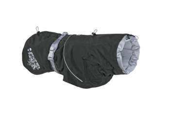 Manteau imperméable noir pour chien T7