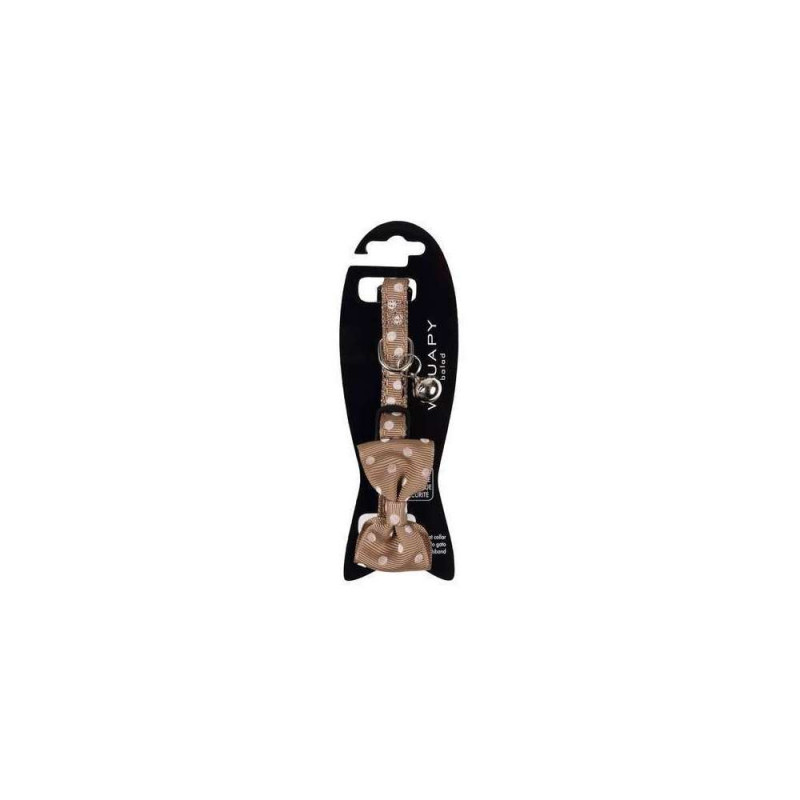 Collier nud taupe pour chat