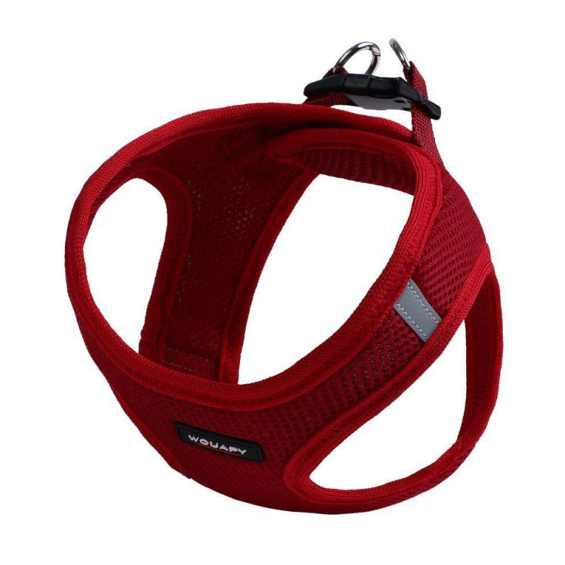 Harnais soft taille XL 14 * 52/58 cm rouge pour ch