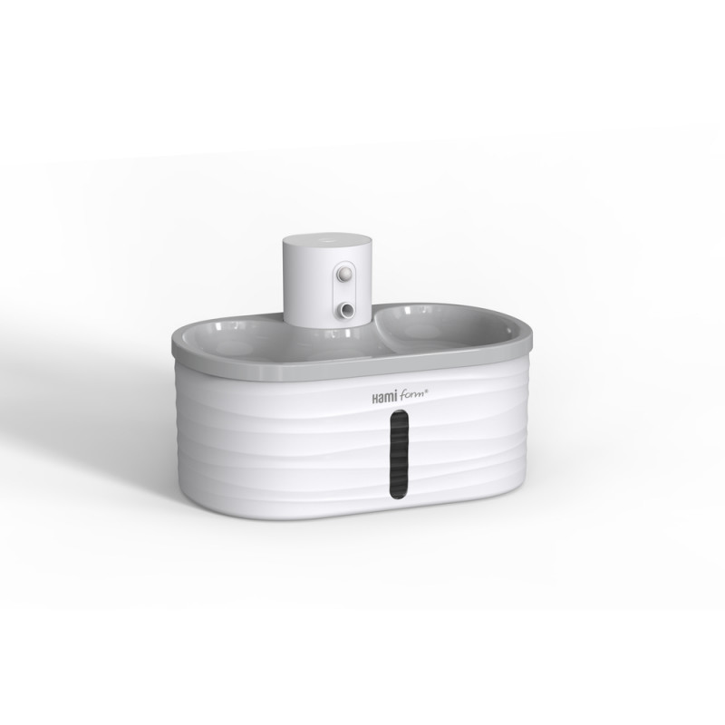Fontaine nomade à détection automatique, pour chat