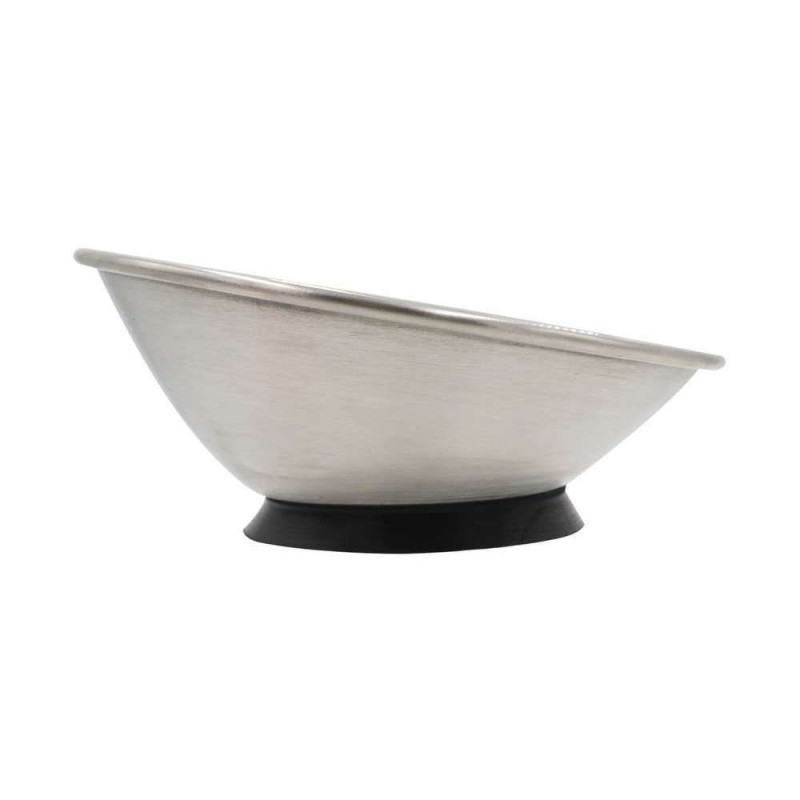 Gamelle inclinée en inox avec ventouse Ø 15 cm - 2