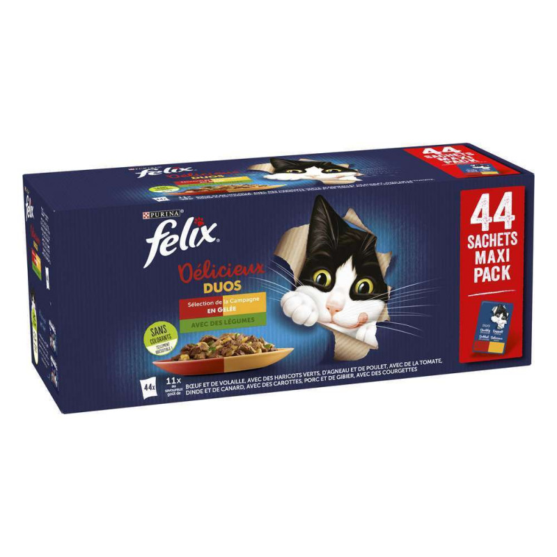 Boîte de Felix Délicieux Duos en Gelée - lot de 44
