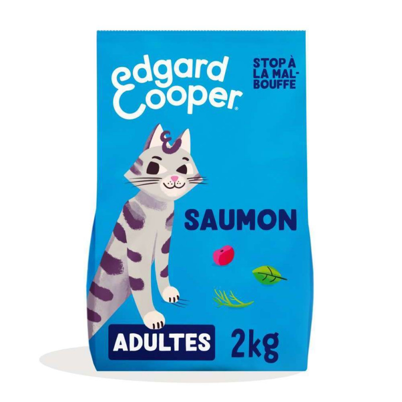 Croquettes pour chat, saveur saumon 2kg