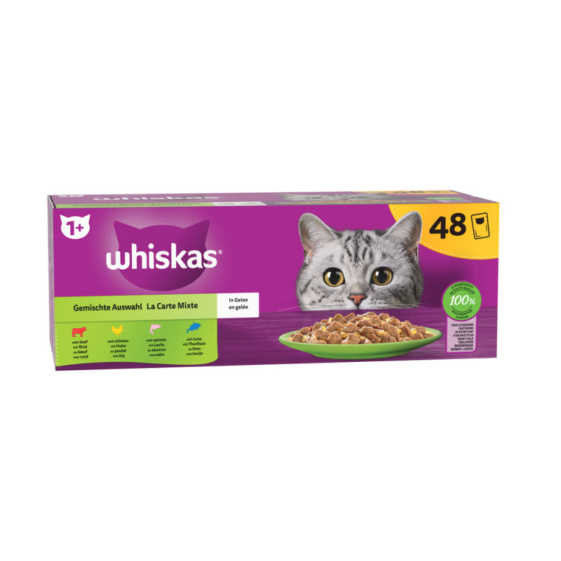 La cartemMixte en gelée pour chat 48x85g