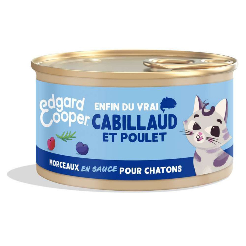 Morceaux en sauce canard/poulet pour chaton 85g