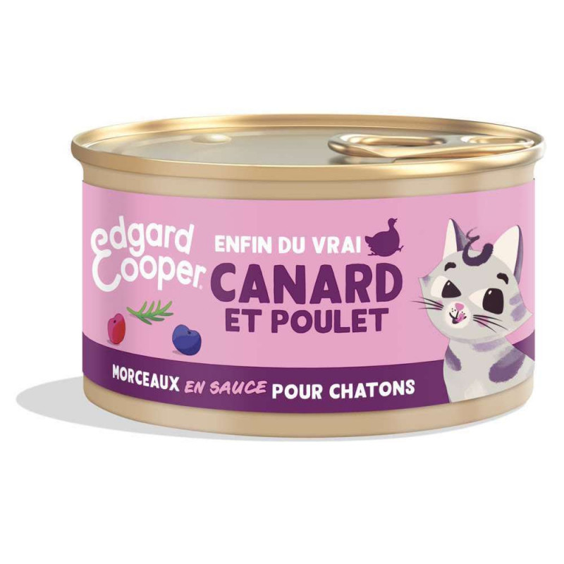 Morceaux en sauce cabillaud/poulet pour chaton 85g