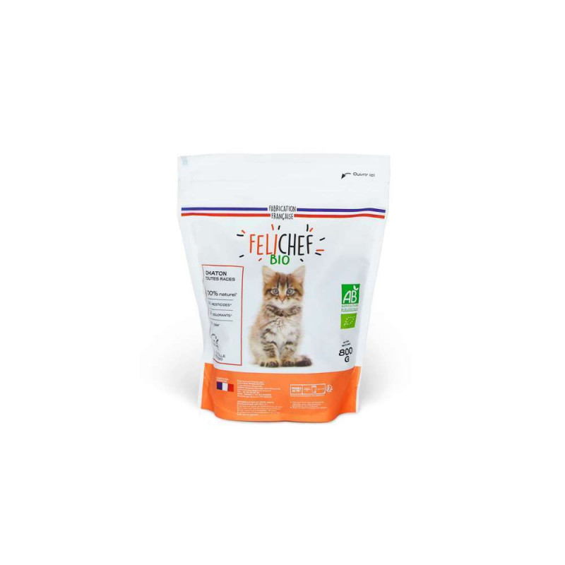 Croquettes à la volaille Bio pour chaton