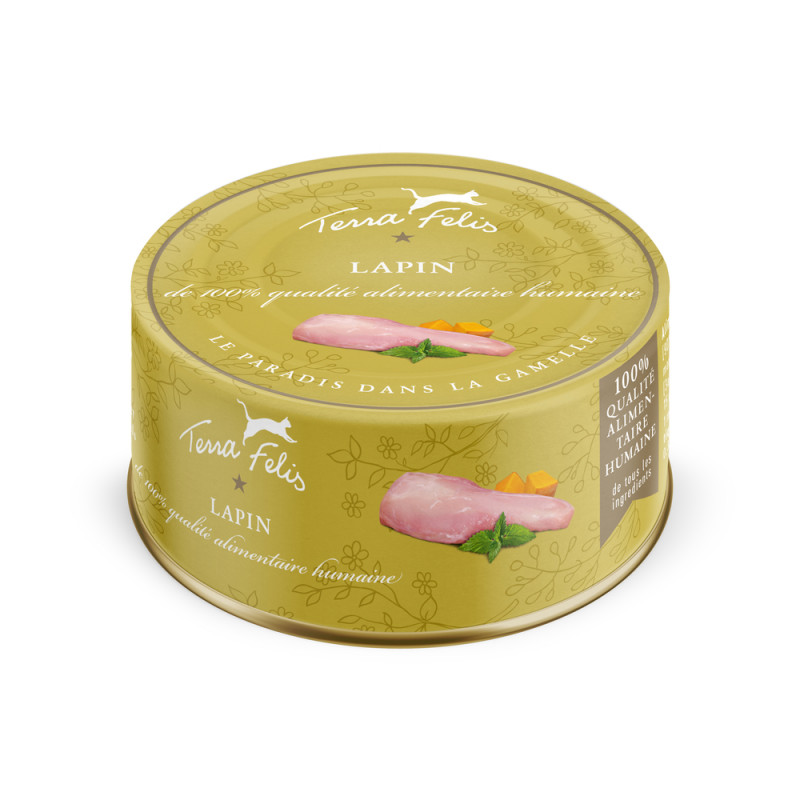 Pâtée pour chat au lapin 80g