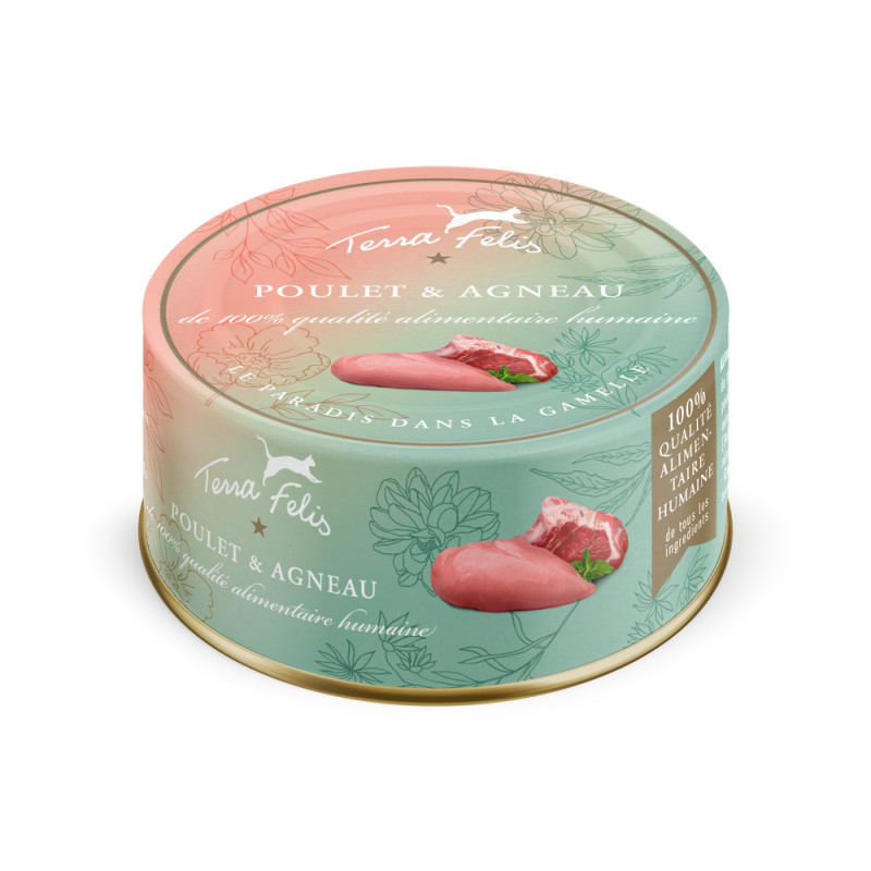 TERRA FELIS POULET AGNEAU 80G