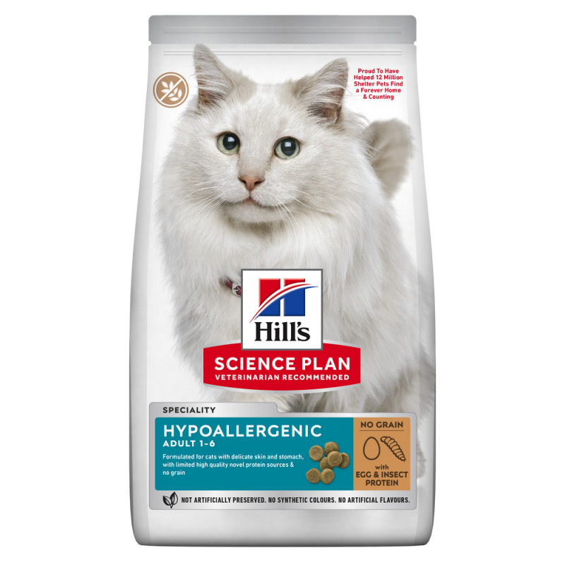 Croquettes pour chat Adulte Hypoallergenic Insecte
