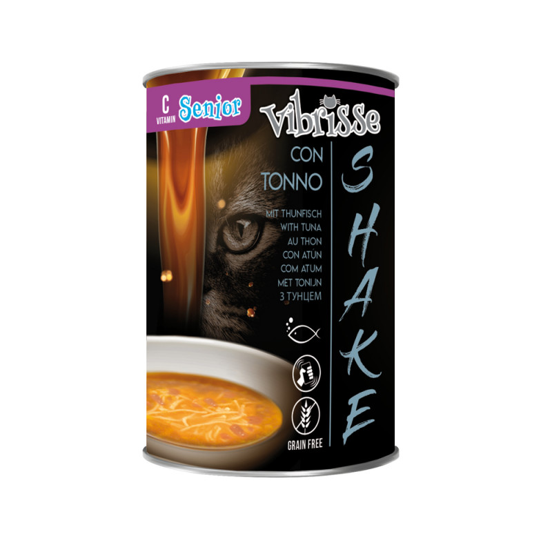 Soupe pour chat Senior Vibrisse Shake au thon rich