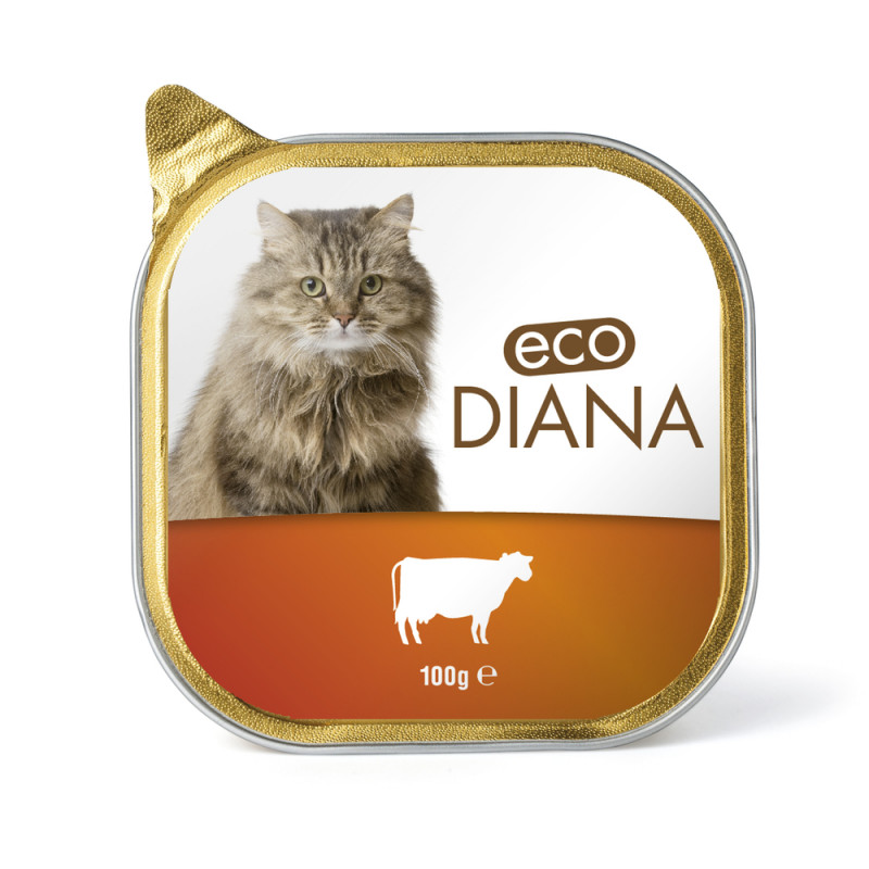 Pâtée Eco Diana au buf pour chat - 100g