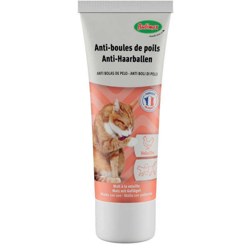 Malt pour chat à la volaille, pâte anti-boules de