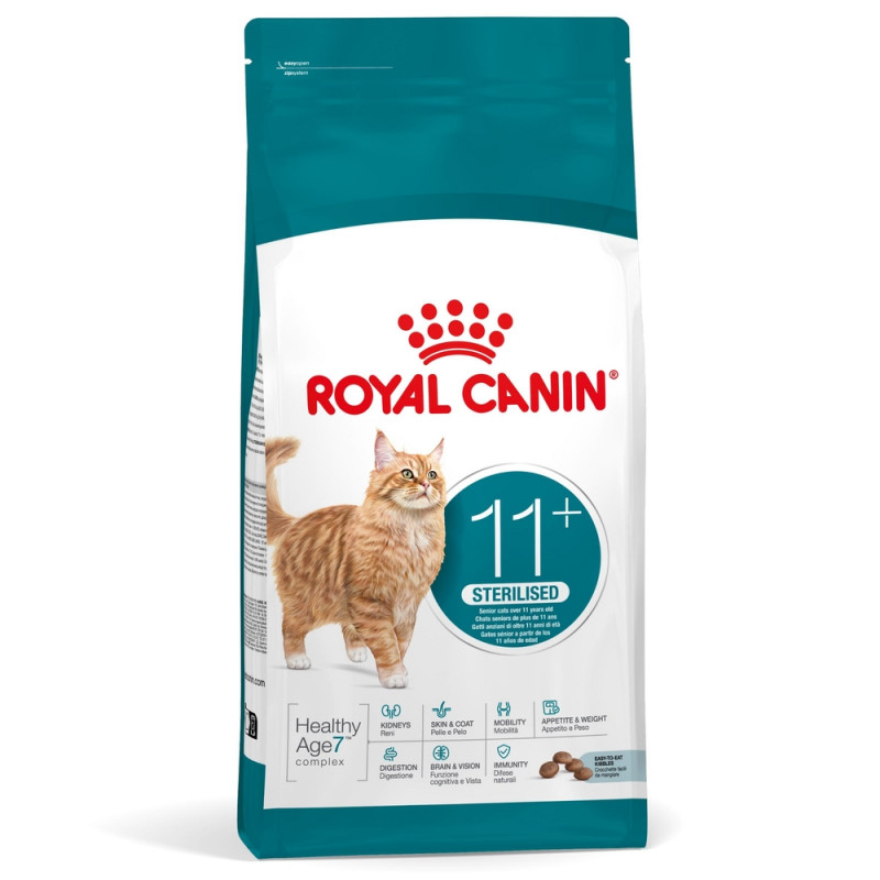 Croquettes pour chat senior stérilisé 'Ageing 11+'