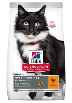 Croquettes chat sénior stérilisé au poulet - 1,5 k
