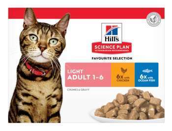 Sachet chat Adulte Light multipack 12 x 85g