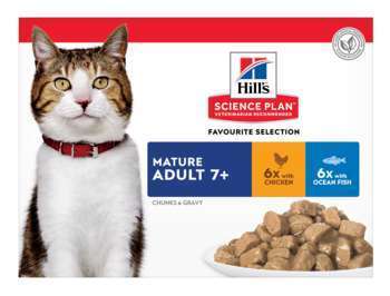 Sachet chat Senior multipack 12 x 85g