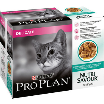 Pâtée pour chat Pplan : poisson 10x85 g