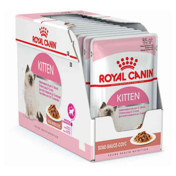 Bouchées en sauce chaton de 4 à 12 mois Kitten 12x