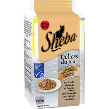 Sachet Fraicheur Sheba Délice volaille et poisson