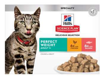 Multipack chat Adult Perfect Weight 12x85g