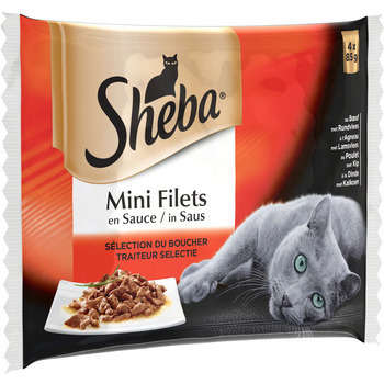Sachets Sheba Mini Filets en sauce 4x85g