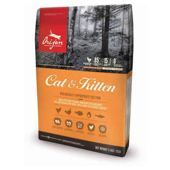 Croquettes Cat & Kitten sans céréales -5,4 kg