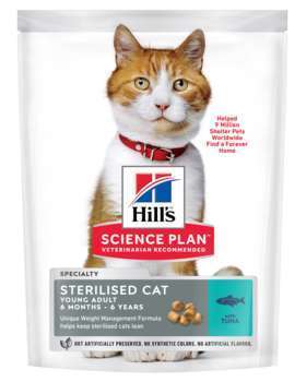 Croquettes chat adulte stérilisé au thon - 300 g